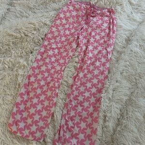 pink vs star pajama pants